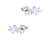 Gorgeous CZ Stone Silver Stud Earring STS-6236
